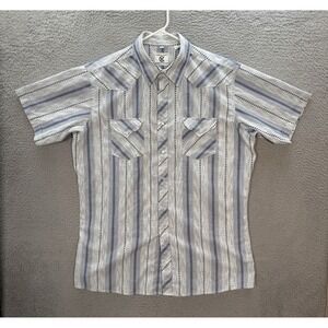 Corral West Shirt Adult XL Multicolor Striped Pearl Snap Western Rodeo Cowboy